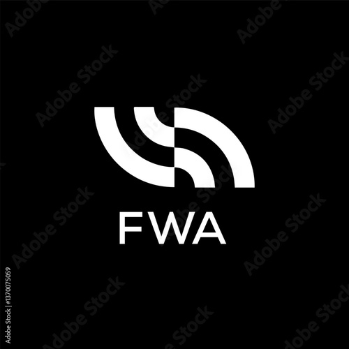 FWA creative minimalist letter logo.