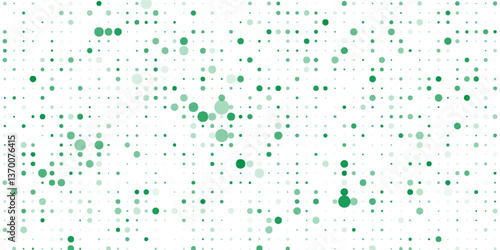 abstract green background vector layout with circle shapes.