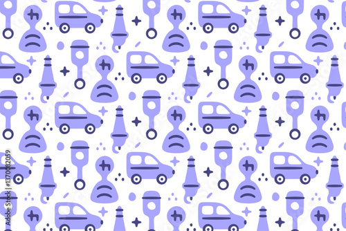 Car Mechanic Parts Pattern
