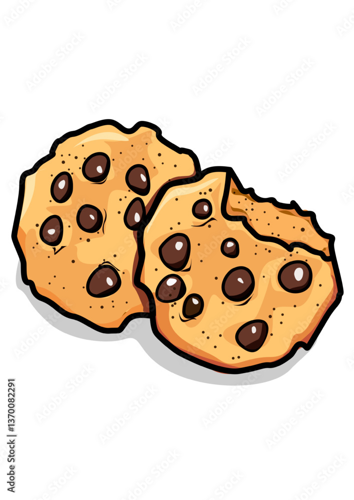 Illustration of some cookies Illustration of some cookies