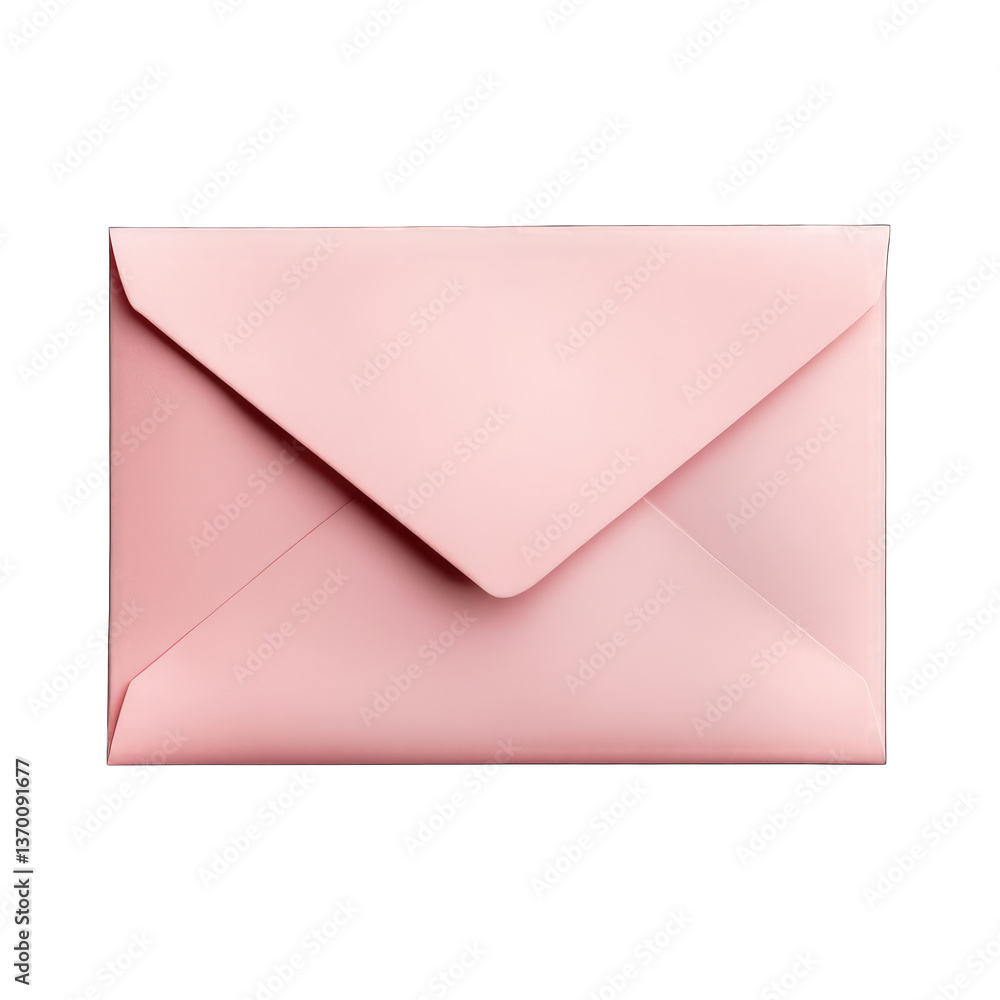 Pink envelope isolated on transparent background Pink envelope isolated on transparent background