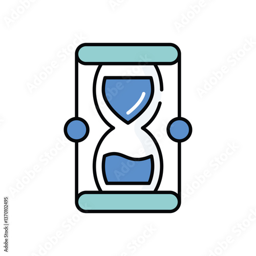 Hourglass  icon vector stock illustration