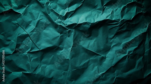 Wallpaper Mural Crumpled Dark Teal Paper Texture Torontodigital.ca