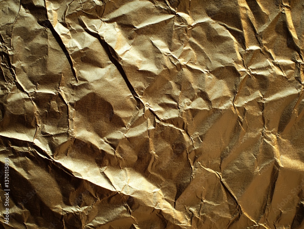 Crumpled Gold Foil Texture Crumpled Gold Foil Texture