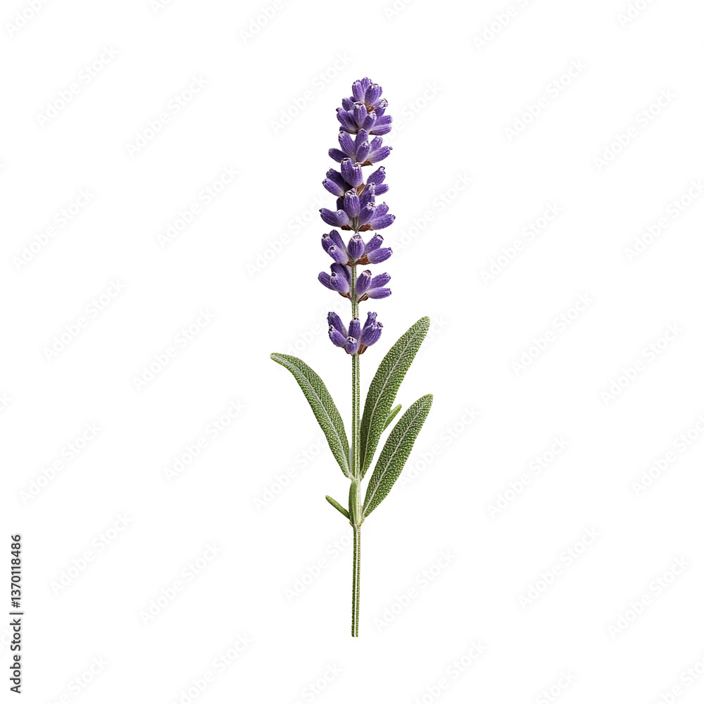 Fresh lavender sprigs with tiny purple blossoms transparent background Fresh lavender sprigs with tiny purple blossoms transparent background