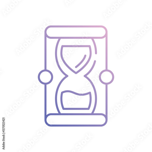 Hourglass  icon vector stock illustration