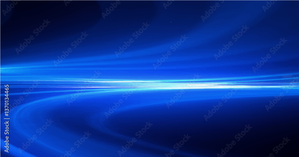 Neon light lines motion up on blue background Neon light lines motion up on blue background