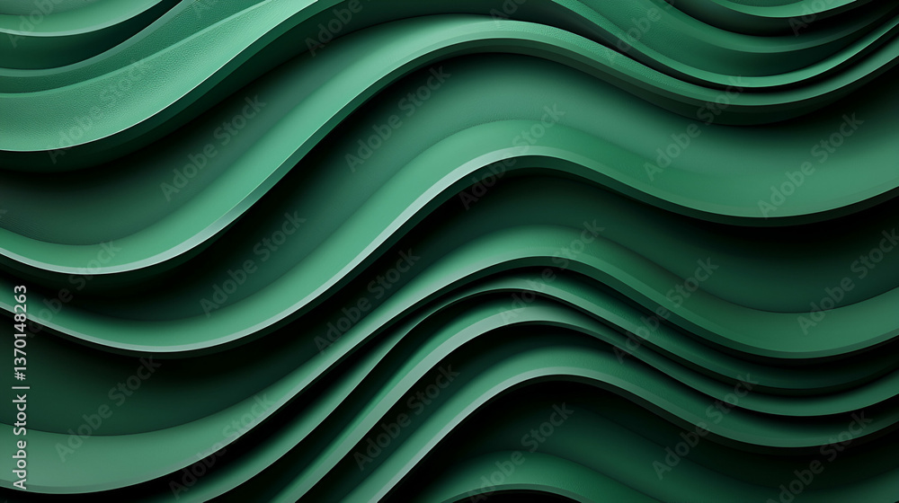 Abstract Green Wavy Background Texture Abstract Green Wavy Background Texture