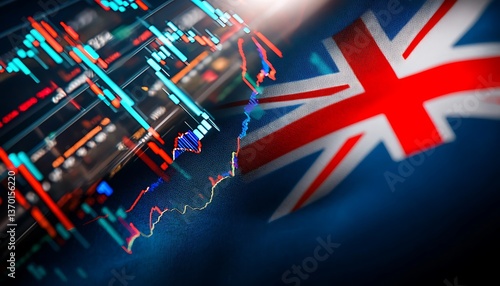 UK Stock Market Data & Flag.