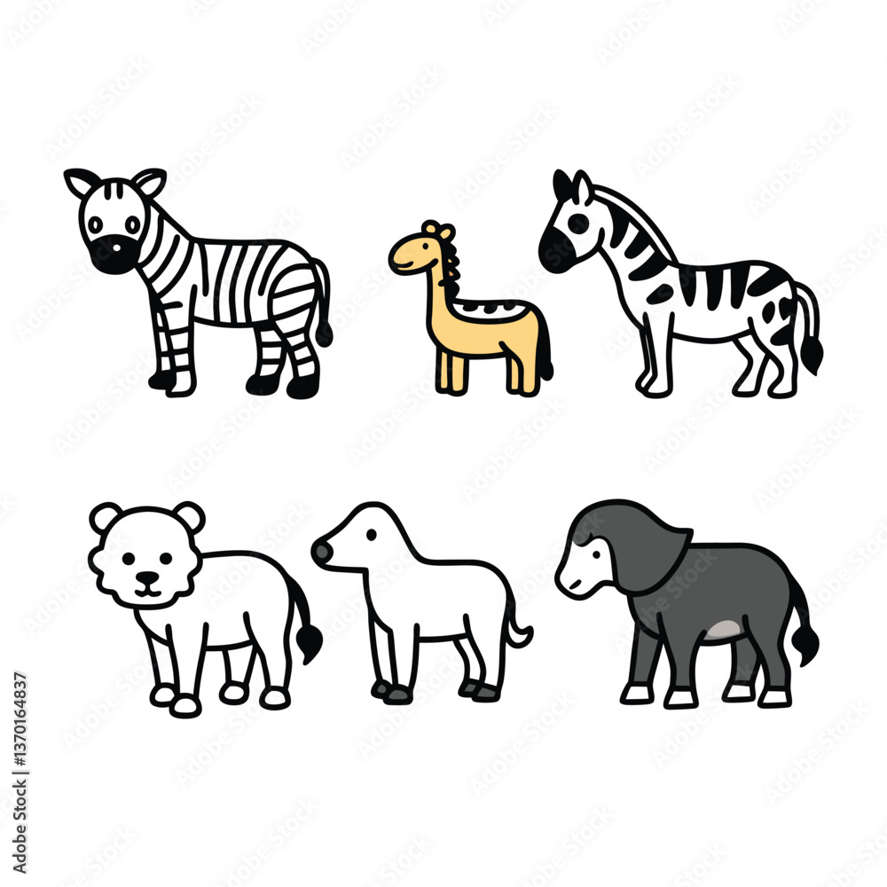 set of animals set of animals