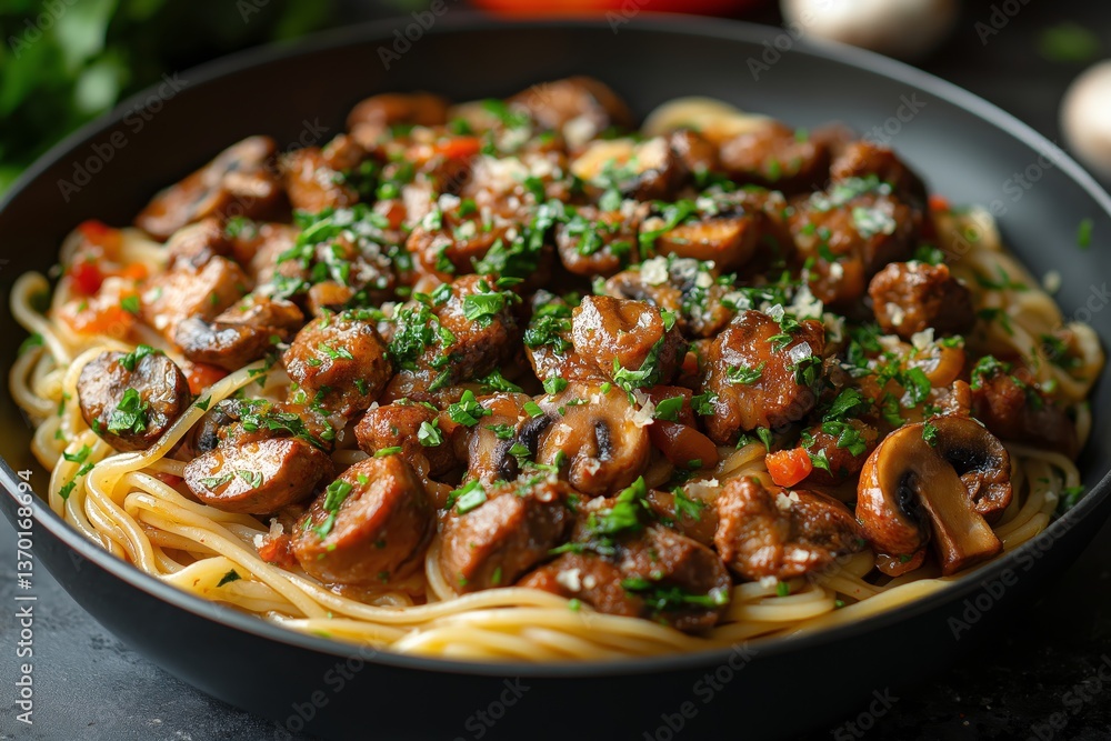 Spaghetti with Creamy Mushroom Sauce and Fresh Herbs – Delicious Vegetarian Italian Pasta Dish
Spaghetti with Creamy Mushroom Sauce and Fresh Herbs – Delicious Vegetarian Italian Pasta Dish