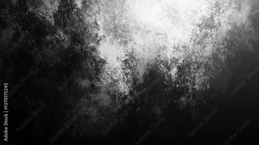 Black and White Grainy Background Texture in Grunge Gradient for Banner Headers Black and White Grainy Background Texture in Grunge Gradient for Banner Headers