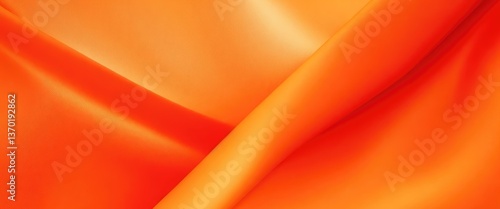 Orange color silk fabric Abstract background