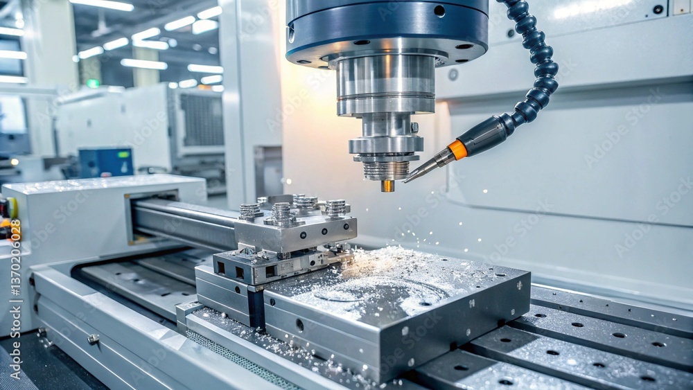 Automatic Machine Tool Precisely Processes Metals Automatic Machine Tool Precisely Processes Metals