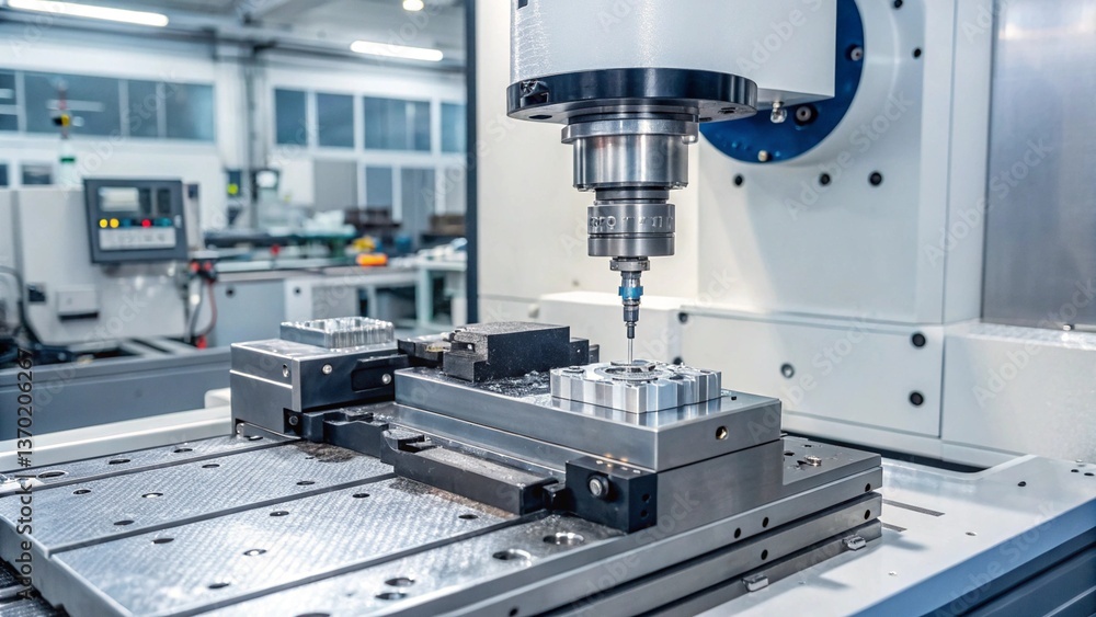 Automatic Machine Tool Precisely Processes Metals Automatic Machine Tool Precisely Processes Metals