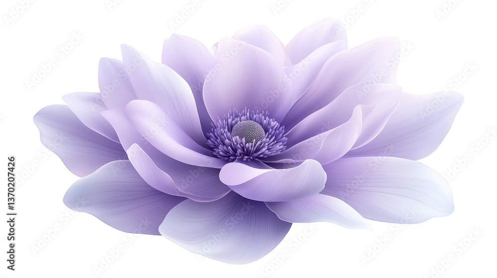 Obraz premium Striking purple flower on black, a stunning closeup for nature lovers purple