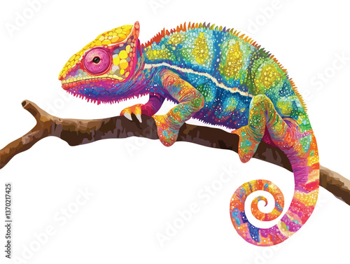 chameleon vector art