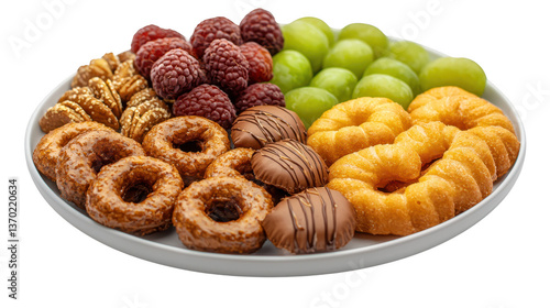 Wallpaper Mural Delectable fruit and donut platter, a sweet treat for every occasion indulge Torontodigital.ca