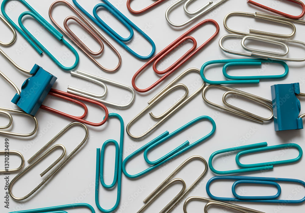 Colorful Paper Clips Background isolated on transparent background Colorful Paper Clips Background isolated on transparent background