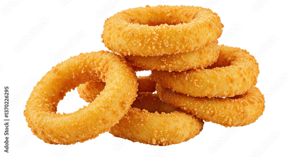 Isolated Onion Rings Isolated Onion Rings