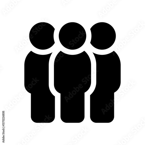 People icon. People group simple illustrations.