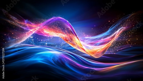 Abstract Light Wave Energy Flow.