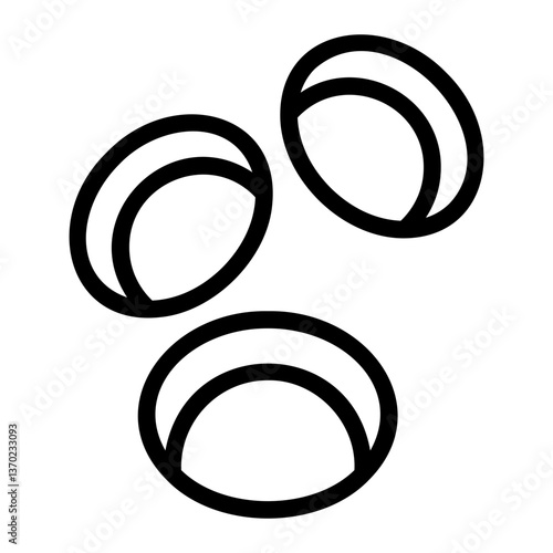 blood cells line icon
