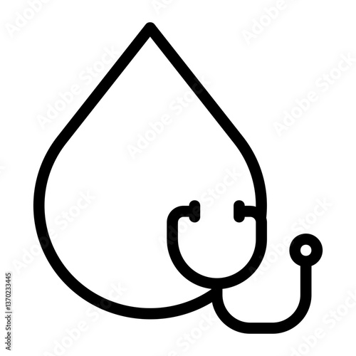 stethoscope line icon
