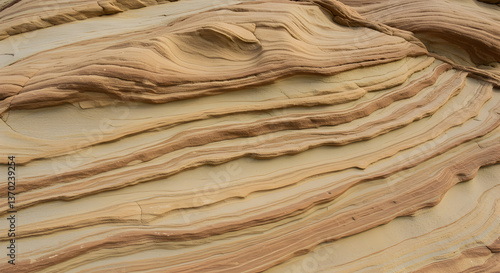 Intricate Sandstone Layers Displaying Centuries of Natural Erosion and Formation