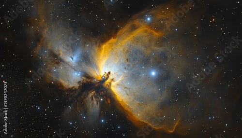 A Stunning Nebula Surrounded By Countless Stars In Space