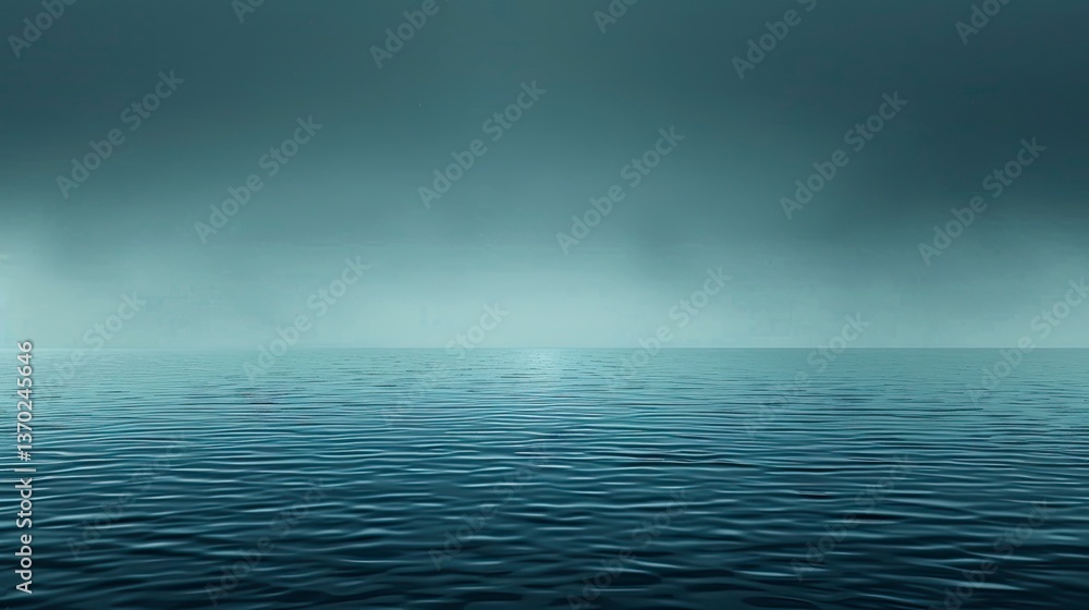 Obraz premium Misty ocean horizon