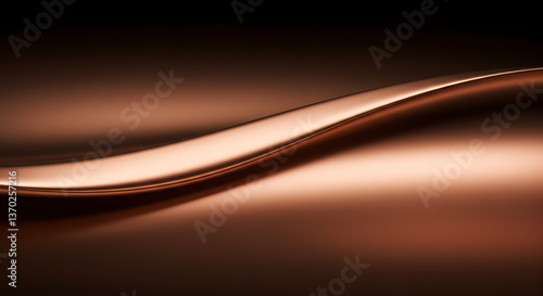 Elegant Copper and Rose Gold Metallic Gradient with Smooth Transition