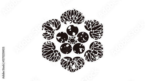 家紋はんこ・六ツ葵ニ梅鉢.ai