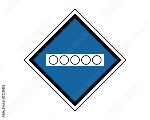 Raise the Pantograph Temporary Railway Signaling Signs and Railway Track Safety Signs - High Quality Vector Stock Image