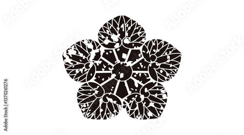 家紋はんこ・幼剣五ツ葵