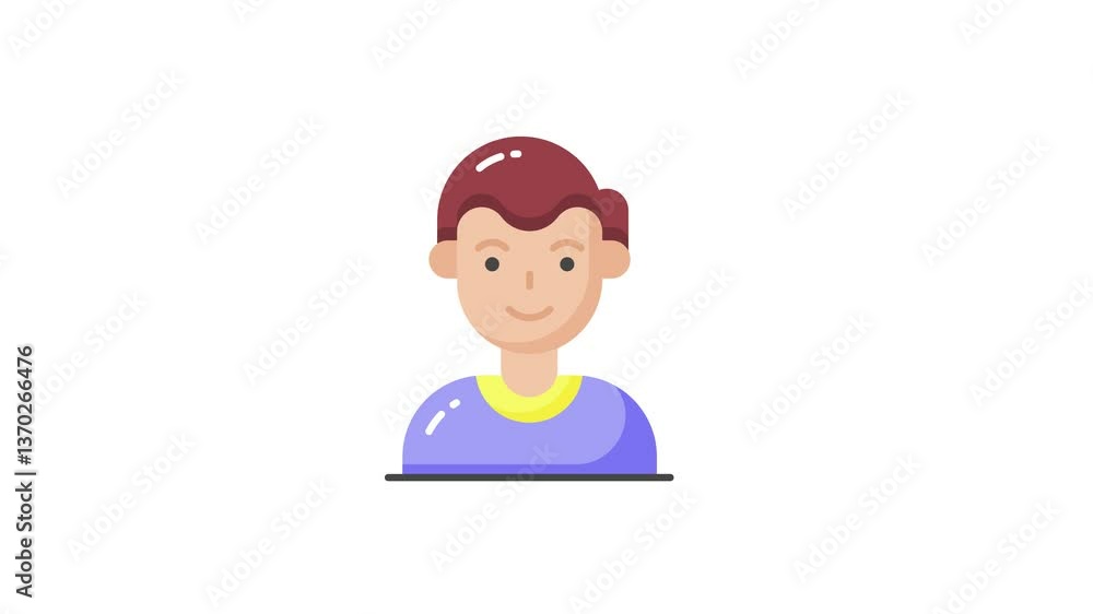 Check Mark on human avatar, well designed icon of authorized user, selected candidate, verified user , 4k, video, animation, animated icon, Check Mark on human avatar, well designed icon of authorized user, selected candidate, verified user , 4k, video, animation, animated icon,