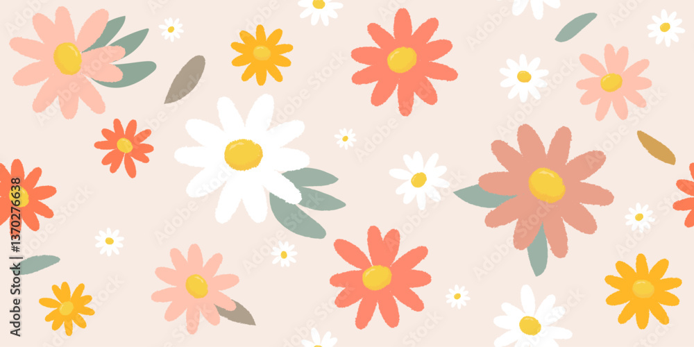 Obraz premium seamless pattern with flowers