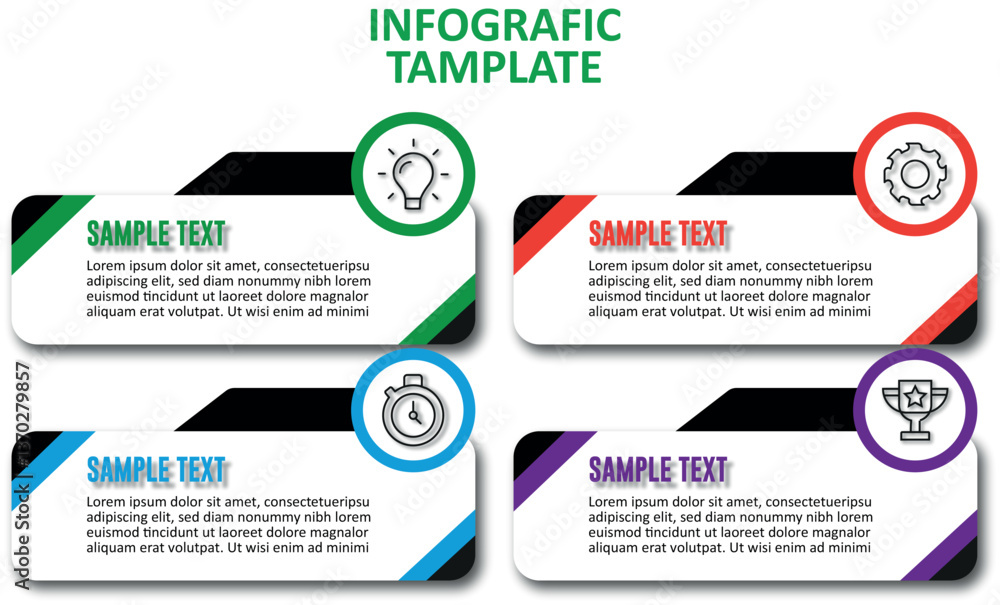 Fototapeta premium Business Infographic with Data Charts and Analytics