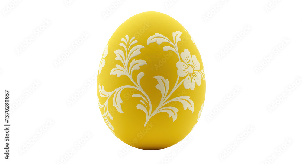Isolated Decorated Easter Egg Isolated Decorated Easter Egg