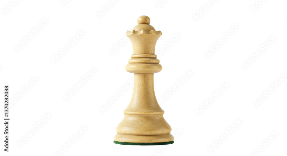 Isolated Chess Queen Piece Isolated Chess Queen Piece