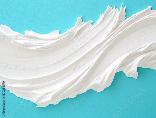 Whipped Cream Texture Teal