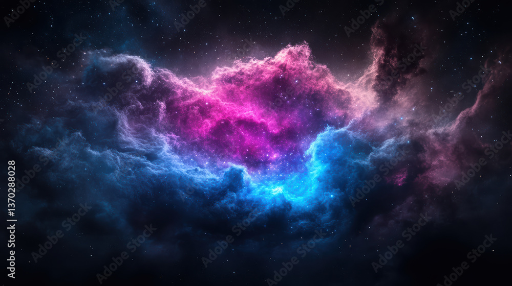 Fototapeta premium cosmic inspired abstract photo of swirling galaxies, showcasing vibrant colors and ethereal