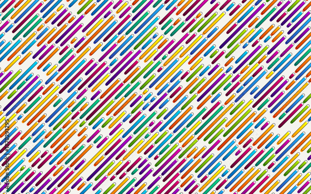 Abstract colorful rounded lines background