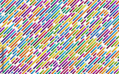 Obraz na płótnie Abstract colorful rounded lines background w salonie
