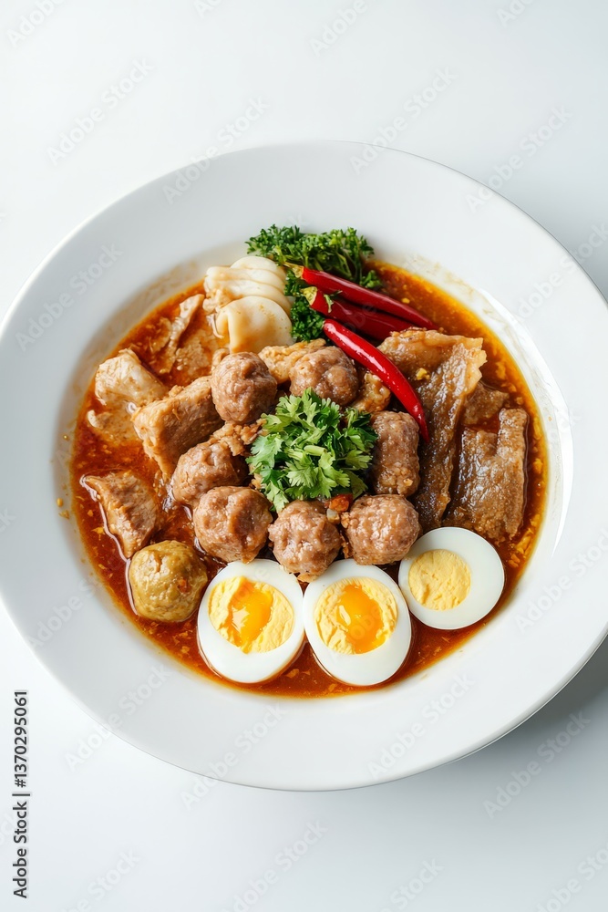Thai Jok with Pork Balls Thai Jok with Pork Balls