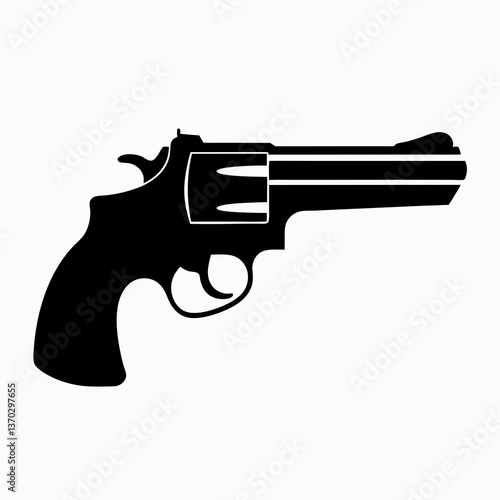 Wallpaper Mural Shadowed Gun Silhouette in Dark Night Sky Background for Stealth Operations Torontodigital.ca