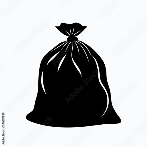 Mysterious Sack Silhouette in Moonlight Shadows