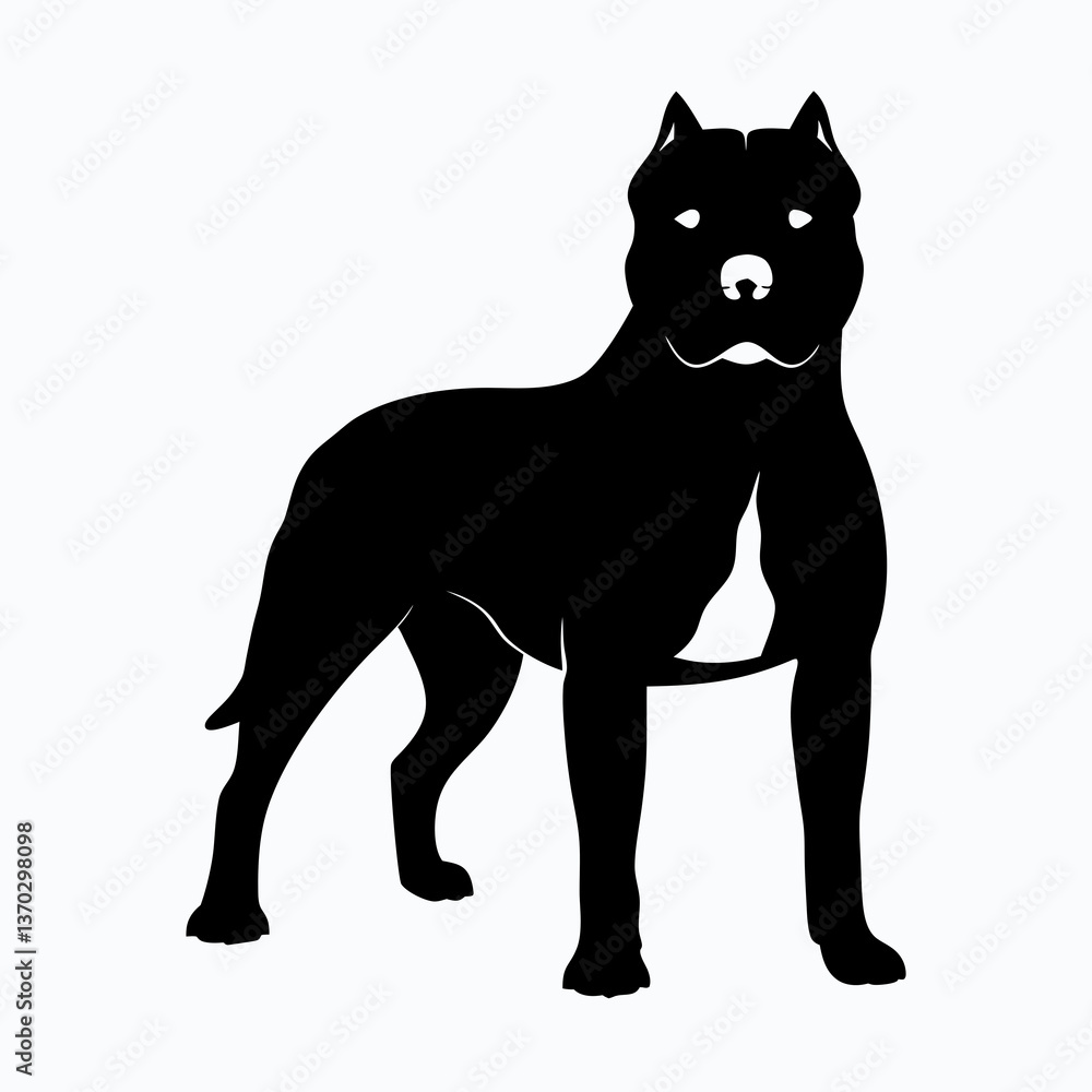 Graceful Pit Bull Silhouette in Motion Against Sunlight, Animal Lover's Dream Graceful Pit Bull Silhouette in Motion Against Sunlight, Animal Lover's Dream