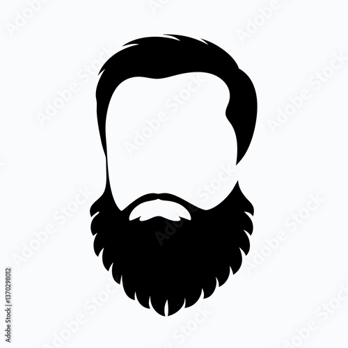 beard silhouette