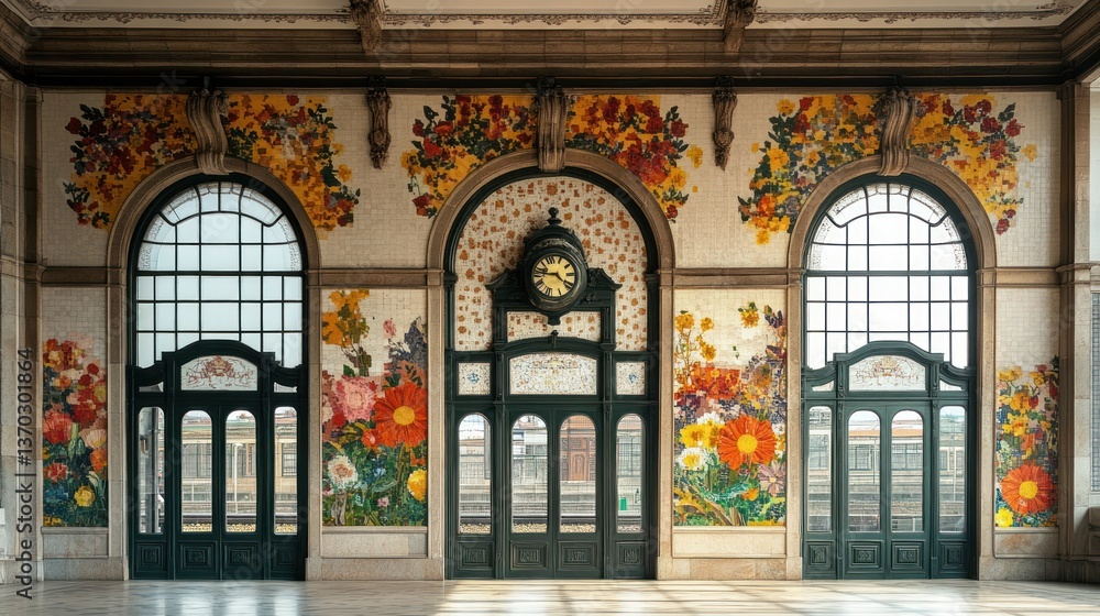 Obraz premium Floral Mosaic Interior